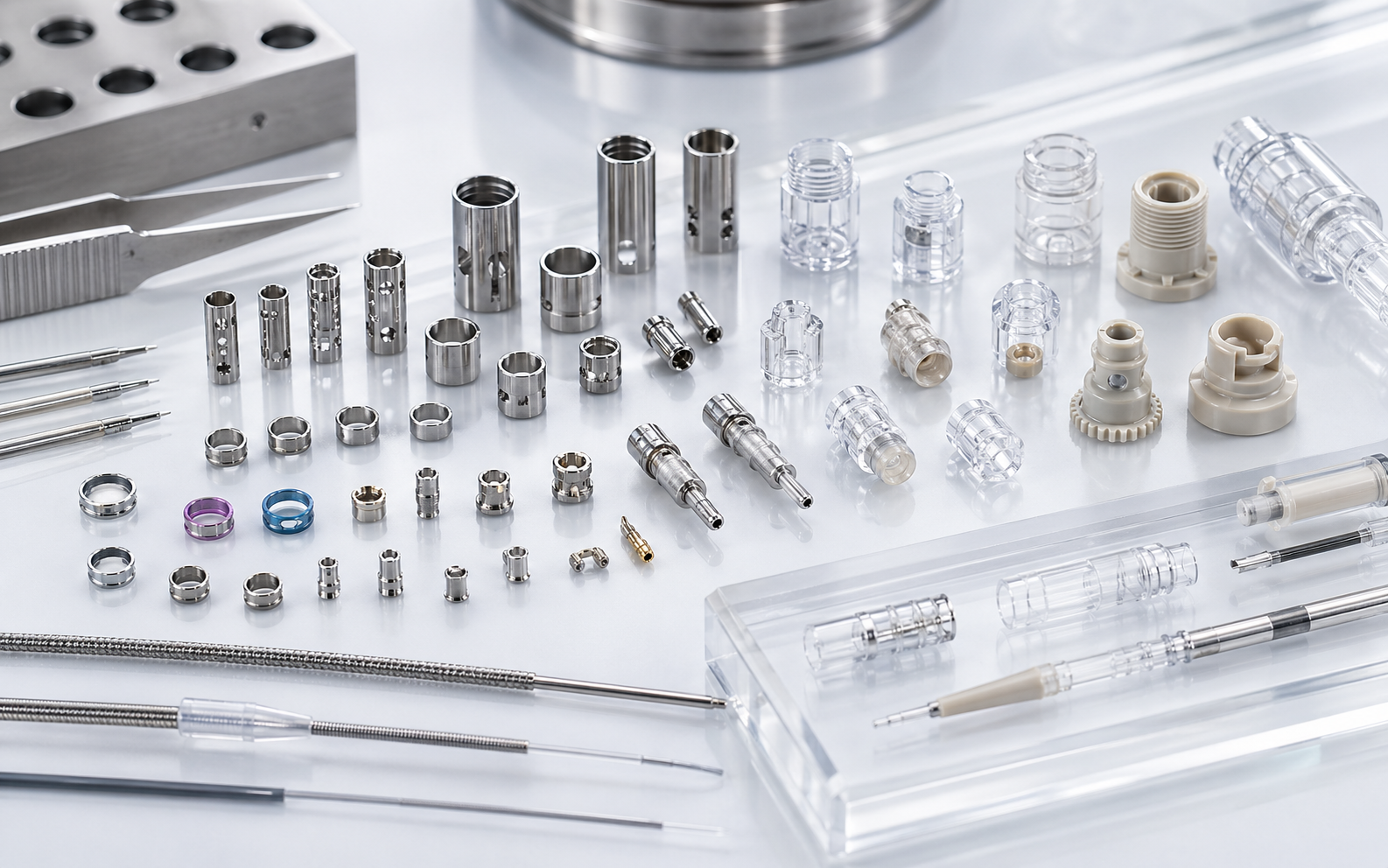 Precision micro metal and injection molded plastic components